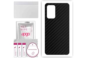 apgo skin sticker film foil vinilo lámina para la parte posterior del teléfono inteligente para Samsung Galaxy A52 4G Negro de humo