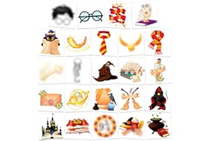 HOWAF 48 Mago Tatuajes Temporales Niños Tatuajes de Mago Tatuajes Temporals Falso Pegatinas Tatoos Infantiles para Niños Niña Mágico Fiesta de Cumpleaños Regalo Festivales Suministros Fiestas