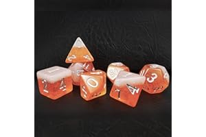 BESCON DICE Bescon Beer Dice Set, Novelty 7pcs BeerDice Polyhedral D&D DND Dice Set of 7pcs; IPA Set