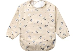 BABATÉ Kids - Baberos bebe impermeables con mangas, Babero mangas impermeable, Babero con mangas, Babero BLW impermeable manga larga, Babetes Impermeável Bebe