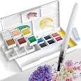 Aquarellfarben Set Mit 36 Farben, 2 Wassertankpinseln, Papier & Zubehör – Komplettset Für Anfänger Und Profis