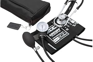 ADC ensemble Stéthoscope/Sphygmomanomètre Anéroïde de Poche Adulte Adc Pro’S Combo Ii Sr avec Sphygmomanomètre Prosphyg 768, Stéthoscope Adscope Sprague 641