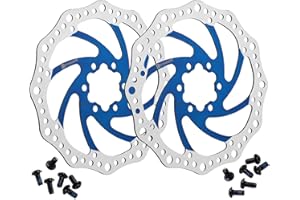 Dymoece 2 discos de freno de bicicleta con 12 tornillos de 140 mm/160 mm/180 mm/203 mm para bicicleta de carretera MTB Mountain