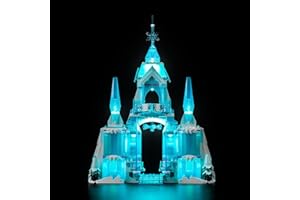 BRICKBLING Zestaw świateł LED do Lego 43244 Lodowy Pałac Elsy (nie klocki Lego), zestaw dekoracyjny, kreatywna zabawka