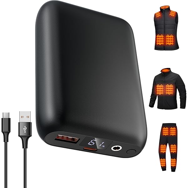 DR.PREPARE verwarmd vest l : : Kleding, schoenen & sieraden