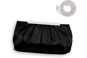 Minicloss Damen Satin Abendtasche Clutch Bag Elegante Kettentasche Handtasche für Damen Hochzeit Handtasche Party Abschlussball