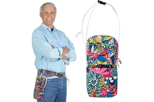 SHDGFB Nephrostomiesonde und Drainagebeutelabdeckung mit verstellbarem Hüftgurt und Katheterschlauchabdeckung für Nephrostomie-Außenbeutelhalter (Blau Rosa)