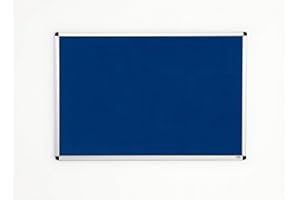 ADBOARDS Fire Retardant Blue Felt Noticeboard Office, Home and Schools – 1200mm x 900mm