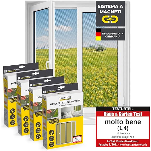 12 Strisce Magnetiche Per Finestre, Autoadesive, Senza