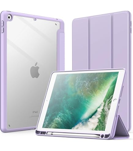 CASZONE IPad-Hülle Für IPad 9,7 Zoll (Air/Air2/Pro/5./6. Gen) Mit Stifthalter & Glitzer – Rosa, TPU, Automatische Sleep/Wake