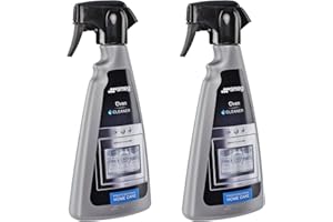 Smeg, detergente sgrassante spray per forno e fornelli; 500 ml (confezione da 2)