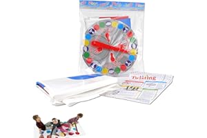 Funrelaxer Family Floor Gioco di società, Twister Gioco, Giochi di Gruppo per Bambini e Adulti