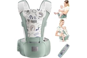 Bebear Nosidełko dla niemowląt, Bebamour Nosidełko 0-36 miesięcy, plecak na nosidełko 3D Air Mesh dla noworodków dla małych dzieci, zatwierdzony przez standard bezpieczeństwa