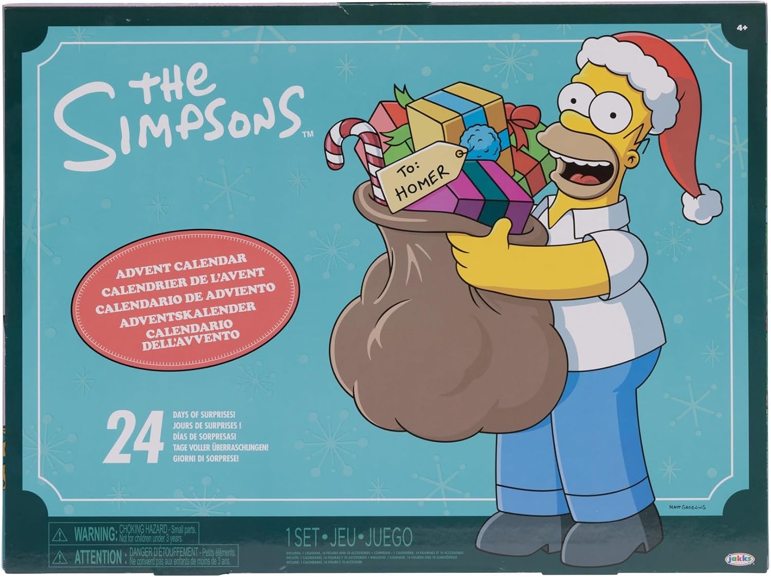 Los Simpsons - Calendario de Adviento de los Simpsons - 24 Figuras y Accesorios de Hasta 3 cm - Colecciona los Clásicos Personajes de Simpsons