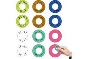 Pop Resin 2 Inch Large Squat Rack Magnetic Position Markers Power Rack Reminder Labels Squat Rack Magnets Identifier Rings for j Hooks Home Gym 12 Pack