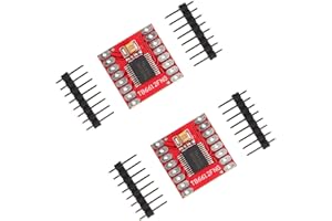 Jopto 2Pcs TB6612FNG Module Dual Motor Driver Controller Board Stepper Motor Control with Pin Header Compatible with Arduino Microcontroller Replace L298N