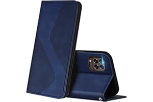 ZONNAVI Etui z Klapką do Samsung Galaxy M33 5G, Portfel z Skóra PU z Gniazda na karty i Podpórka, Ochrona Przed Wstrząsami Flip Etui do Samsung M33 5G (Niebieski)