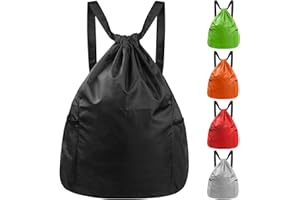 HexinYigjly Sac à Dos avec Cordon, Sac de Sport à Cordon, Cordon Sac Fourre-Tout pour Sport Gym Natation Plage Piscine Voyage Camping Randonnée Yoga