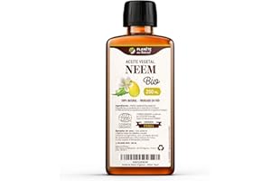 Aceite de Neem Orgánico 250 ml - 100% Puro, Natural y Prensado en Frío - Certificado Cosmos Organic - Natureen | Planète au Naturel - Piel, Cabellos, Plantas