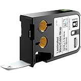 Dymo XTL Laminated Wire/Cable Wrap 13/16" x 1-9/16" (21 mm x 39 mm) - Black on White