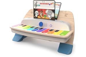 Baby Einstein, Hape, Together in Tune Piano, Connected Magic Touch, Holz Klavier, Musikinstrumente, 4 Spielmodi und 10 Melodien, Lautstärkeregler; Holzspielzeug für Kinder, ab 12 Monate