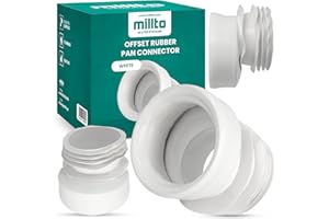 Millto™ WC Anschluss Gummi Exzentrisch Toilettenanschluss Verbindung Stutzen Toilettenschalenverbinder Gummikonus für Toiletten Bodenrohrverbinder Schalenverbinder