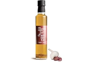 d'annata Condimento A Base Di Olio Extravergine Di Oliva Aromatizzato All’Aglio Formato Bottiglia Dorica 250 Ml 100% Italiano