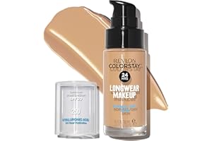REVLON COLOR COSMETICS REVLON – ColorStay Makeup, Base de Maquillaje SPF 20 con Ácido Hialurónico, Sin Aceites, 24 h de Duración, Acabado Natural, Resistente al Agua, para Piel Normal y Seca, Tono 250, Fresh Beige – 30 ml