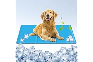 Fageny Dog Cooling Mat Medium 65 x 50 cm, Non-Toxic Gel Self Cooling Pad, Durable Pet Cool Mat Rabbit for Dogs Cats in Hot Whether