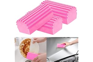 3-pack rengöring svampdamm, våt dammsvamp svamp, dammande svamp med ridning, återanvändbart hushållsrengöring svampverktyg fö