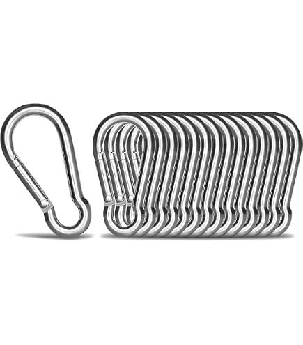 Moschettone In Acciaio Inox Con Molla 67 X 26 Mm - Occhiello Rettangolare