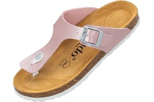 Palado Zehentrenner Mädchen Kids Kos G Metallic – gefertigt aus hochwertigem Materialmix – Made in Spain – komfortables Weichfußbett – stylisches Metallic-Design