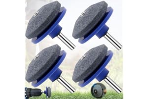 WiDream 4 st knivslip för gräsklippare, universell knivslipare, slipmaskin, multifunktion elektrisk borrslipare, slipverktyg för trädgårdsredskap