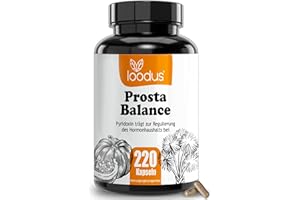 ‎LOODUS loodus® PROSTA Kapseln - 9 abgestimmte Inhaltsstoffe u.a. 650mg Kürbiskern-Extrakt 650mg Sägepalmen-Extrakt Piperin B6 B2 & Beta Sitosterol - keine chemischen Prosta Kapseln hochdosiert - vegan (220)