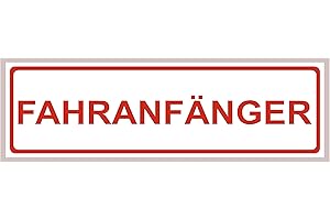 MKM PRINT Magnetschild für Fahranfänger | Wieder ablösbar | 20x6cm | Kratz- und Wischfest | UV-Beständig (Fahranfänger)