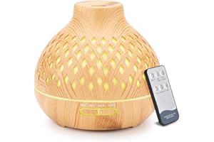 SPLITSKY 400ML Electric Ultrasonic Air Humidifier, Remote Control , Aromatherapy Diffuser with Waterless Auto-Off