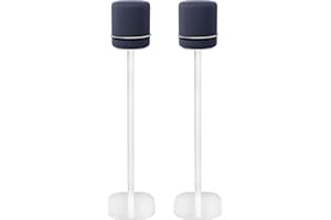Vebos Soporte de Pie para Amazon Echo Studio Blanco Pareja Experiencia óptima en Cada habitación - Le Permite Colocar su Amazon Echo Studio exactamente Donde lo desee