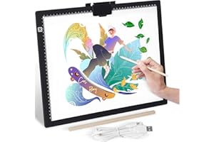 ‎GIANTARM GIANTARM LED Leuchttisch A3, ultradünne einstellbare Helligkeit, tragbares Lichtpad mit USB Anschluss, kann zum Zeichnen und Kopieren verwendet Werden