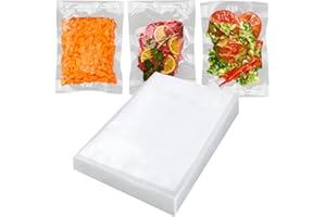 OUTLET ACCESSORI 50 Sacchetti Sottovuoto Alimenti 20x30 - Buste per Sottovuoto per Alimenti Goffrate Senza Bpa - Sacchi per Cottura Cibo Professionali Salvaspazio Frigo