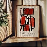 Fark Tanıtım Paul Klee &Ccedil;er&ccedil;evesiz Poster, Modern Dekoratif &Ccedil;er&ccedil;evesiz Poster, Tablo, PaulKlee-2, 50 x 70