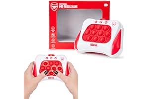 THE GIFT SCHOLARS Arsenal FC Officially Licensed Pop It Electric: Pop Up Lights Puzzle Game. Perfect for any fan of the Gunners. Ideal Kids Toy Gift - Bubble Sensory, Electronic Smart Antistress Fidget Toy