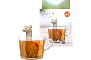 Winkee - Cute Animal Teesieb I Tee Ei für losen Tee I Tea Infuser lustig I Teesieb für Tasse I Gewürzsieb Silikon I Teekugel-Tier-Figur (Lama)