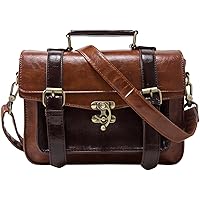 ECOSUSI Sac Bandoulière pour Femme Sac à Main Vintage Sac Porté Epaule Rétro Sac Messenger pour Femme (Marron)