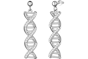 Aurora Tears Infinito Spirale DNA Doppia Elica Chimica Scienza Collane Orecchini Anelli Set 925 Sterling Silver Biologia Molecola Ciondolo Gioielli Set