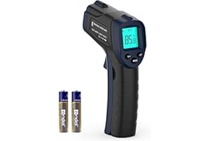 ERICKHILL Termómetro infrarrojo -50 ℃ ~ 600 ℃ Tamaño compacto Termómetro láser sin contacto Pistola LCD Pantalla retroilumina