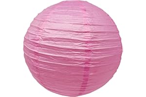 Thepaperbagstore 1 Pink Chinese Paper Lantern for Events or Lampshade - Medium 12" / 30.48cm