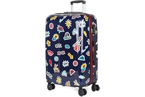 ITACA - Borsa da toilette per donna e bambino in policarbonato PC. Borsa da viaggio per toilette di qualità, rigida con manico superiore e tracolla regolabile. Marchio moda