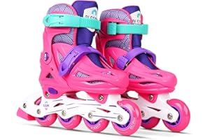 OLSSON & BROTHERS OLSSON Patines en línea niña niño Lite - Talla 28-35 - Sistema de Tamaño Ajustable - Rodamientos 608Z - chasis Resistente al Impacto - Ruedas 64/70MM - Sujeción Regulable - Homologado