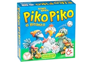 MERCURIO DISTRIBUCIONES Mercurio - PIKO PIKO - Juego de Dados para Familias y Amigos - Ejercita Matemáticas Jugando - Juego de Mesa Portátil con 8 Dados y 16 Fichas - para 2 a 7 Jugadores - Edad Mínima 8 Años