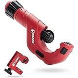EZARC Coupe Tube 2 Pièces, Coupe Tube à Roulement à Billes, Robuste en Acier Inoxydable en Cuivre PVC Cutter, Coupeur de Tuya
